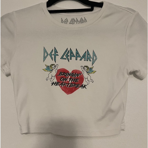 Princess Polly Tops - Def Leppard Crop